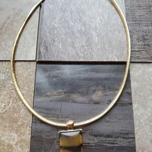 Monet Necklace On Gold Chain Beautiful Pendant On Chain Casual Dressy Name Brand